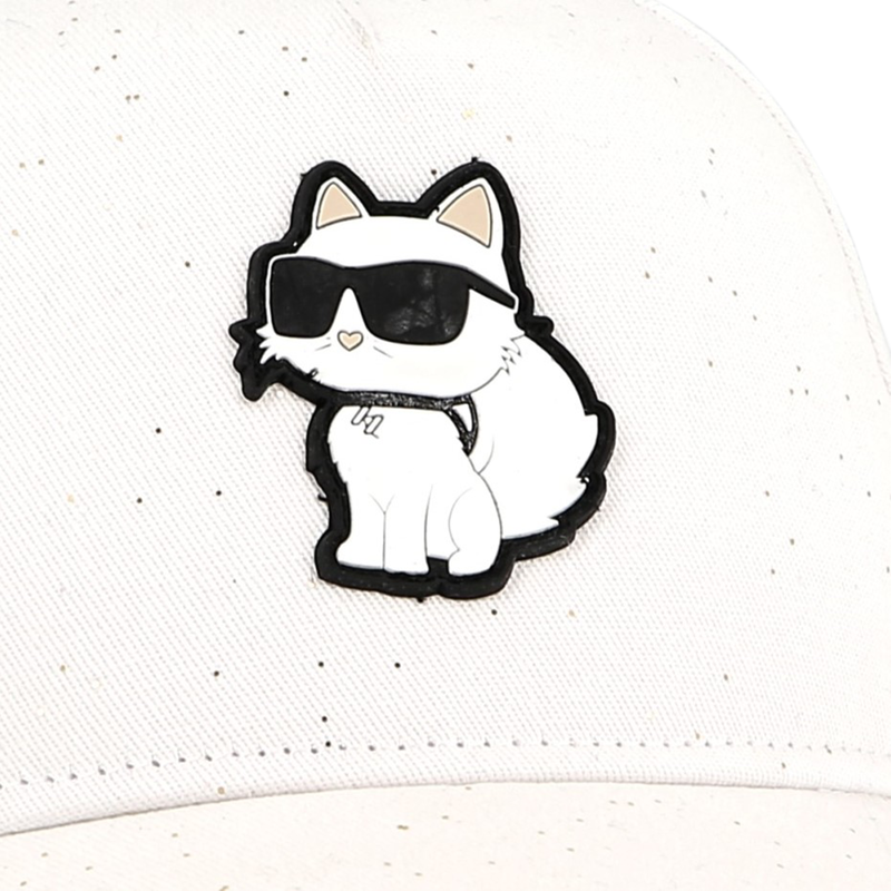 Verstelbare katoenen pet KARL LAGERFELD KIDS 
                        GIRL