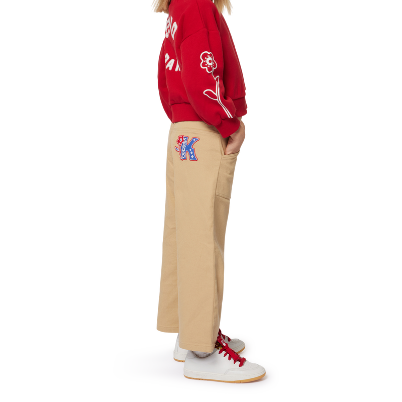 Fleece sweater van katoen KENZO KIDS 
                        GIRL