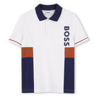 POLO MET KORTE MOUWEN, WIT, hi-res