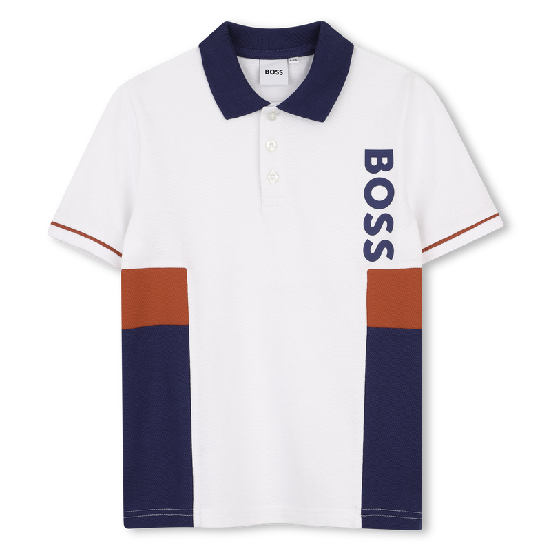 POLO MET KORTE MOUWEN BOSS 
                        JONGEN