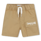 Katoenen short, DONKER BEIGE, hi-res