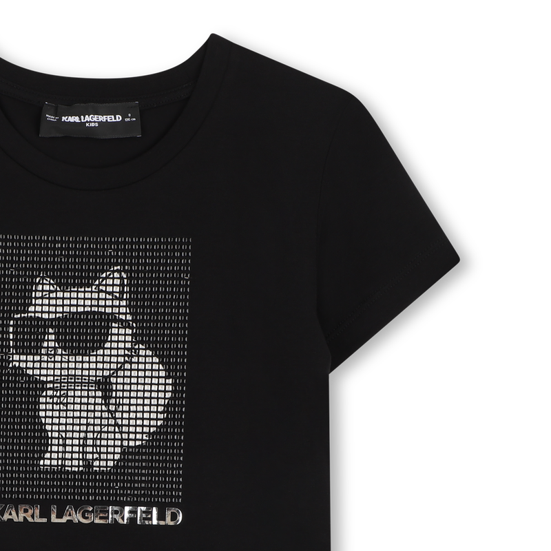 T-SHIRT MET KORTE MOUWEN KARL LAGERFELD KIDS 
                        GIRL