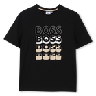 T-shirt met korte mouwen, ZWART, hi-res