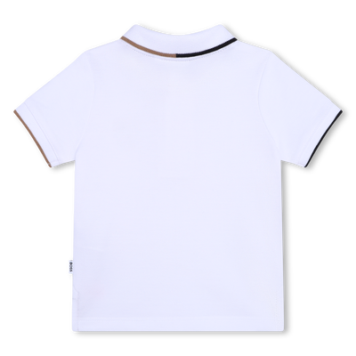 Katoenen polo met streepjes BOSS BOY