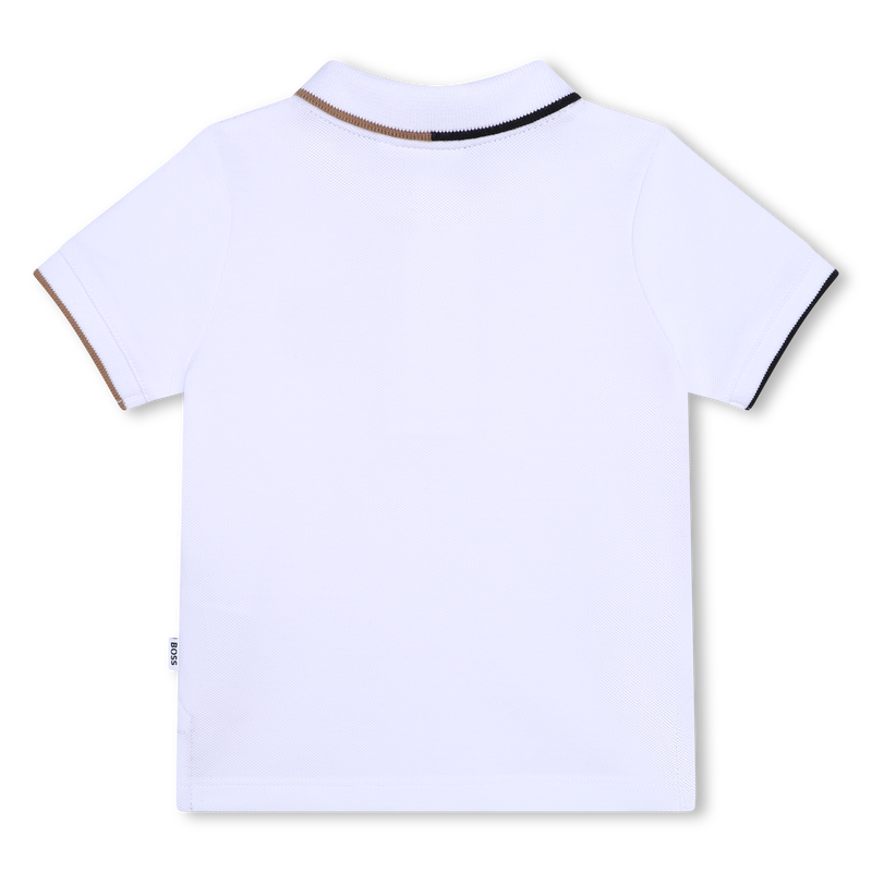 Katoenen polo met streepjes BOSS 
                        BOY
