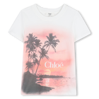 T-shirt met korte mouwen, BLOEMBLAADJE ROZE, hi-res