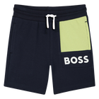 Gevoerde katoenen short BOSS 
                    BOY