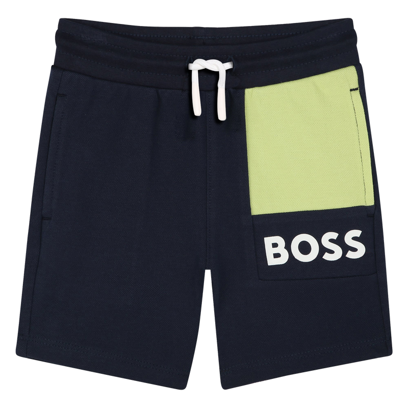 Gevoerde katoenen short BOSS 
                        BOY