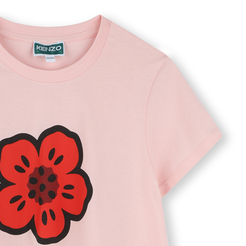 Wijd uitlopende jurk met print KENZO KIDS 
                        GIRL