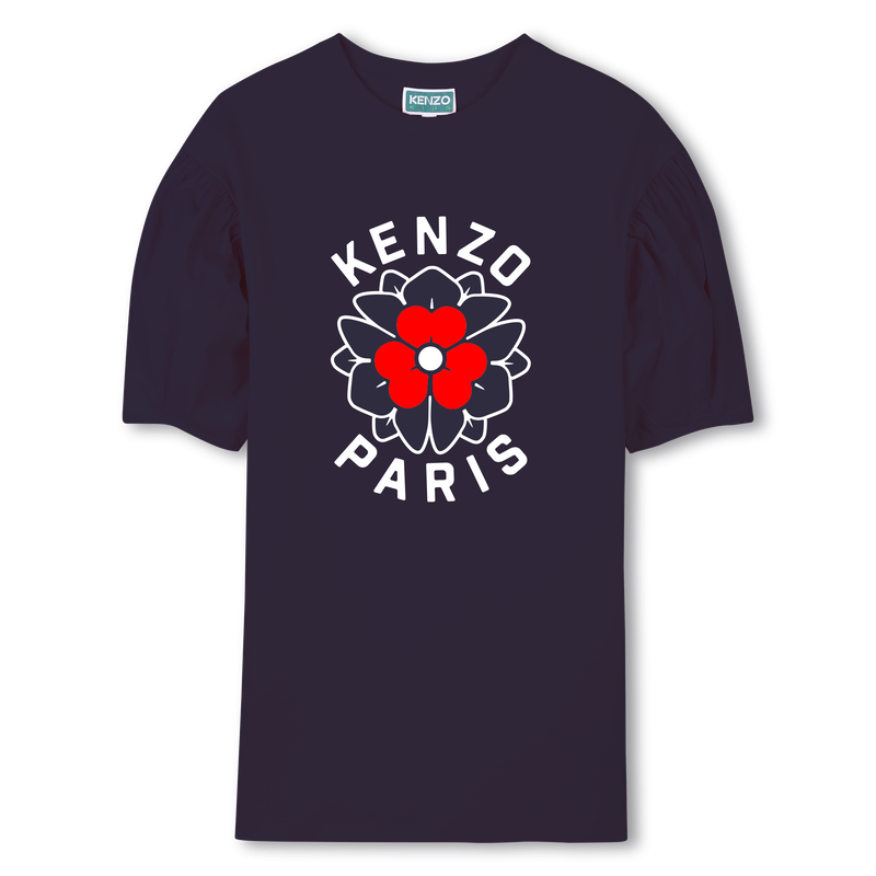 Rechte jurk met pofmouwen KENZO KIDS 
                        GIRL