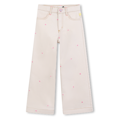 Katoenen broek met hartjes BILLIEBLUSH GIRL