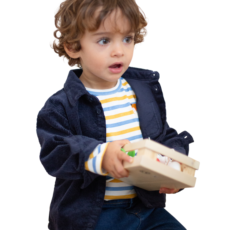 Effen overhemd van corduroy CARREMENT BEAU 
                        BOY