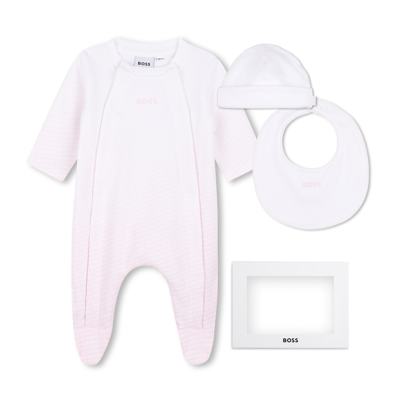Pyjama set, muts en slabbetje BOSS 
                        MEISJE