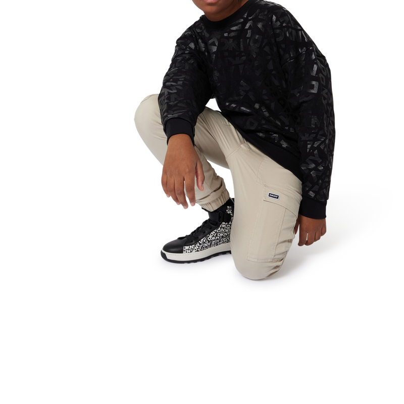 Fleece sweater van katoen DKNY 
                        UNISEX