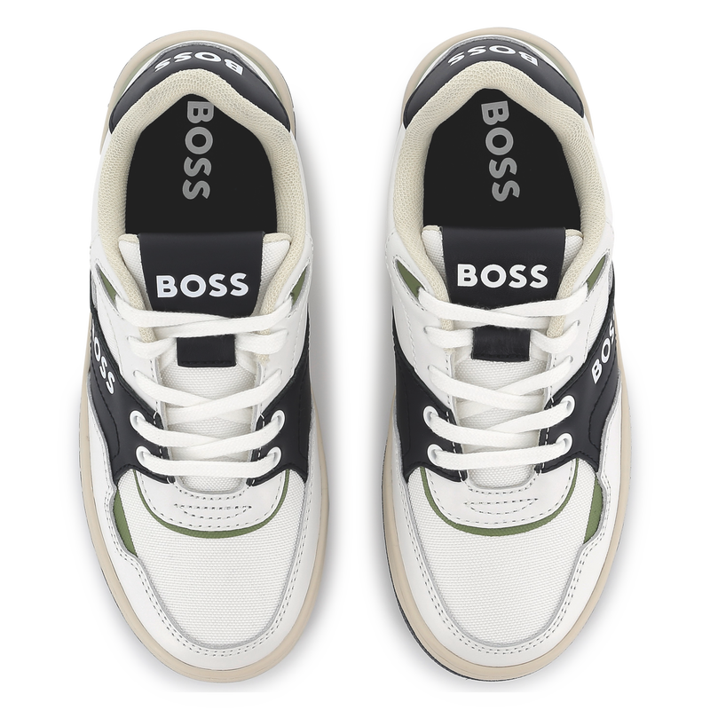 Sneakers van twee materialen BOSS 
                        BOY