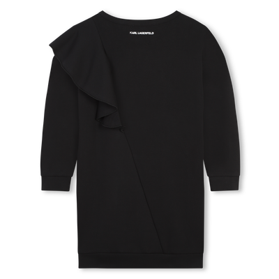 Rechte jurk met volanten KARL LAGERFELD KIDS GIRL