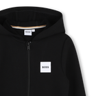 Hoodie met rits BOSS 
                    BOY