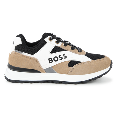 Leren sneakers met veters BOSS BOY