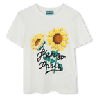 T-shirt met zonnebloemprint KENZO KIDS 
                    UNISEX