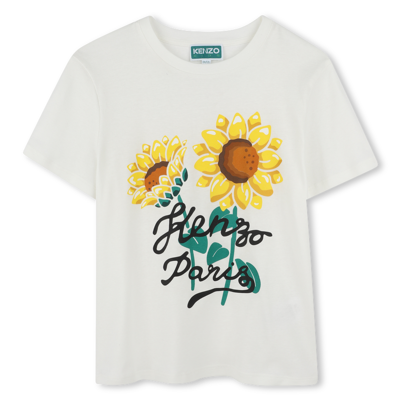 T-shirt met zonnebloemprint KENZO KIDS 
                        UNISEX