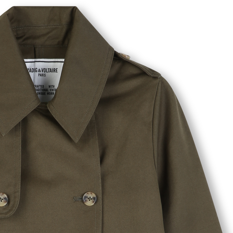 KORTE TRENCHCOAT MET DUBBELE RIJ KNOPEN ZADIG & VOLTAIRE 
                        GIRL