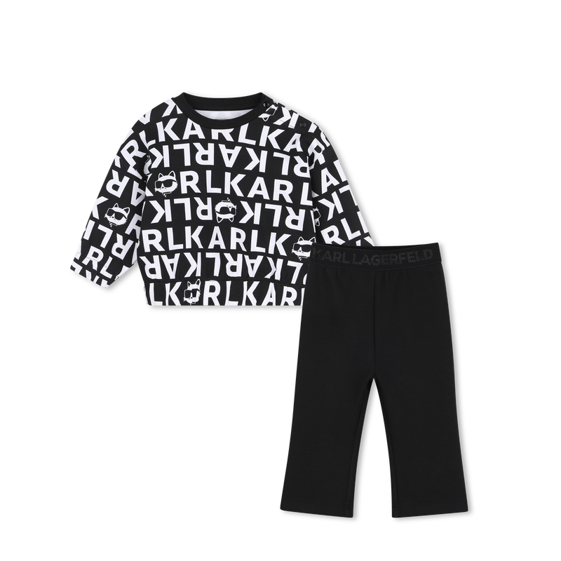 Sweat- en broekset KARL LAGERFELD KIDS 
                        MEISJE