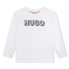T-shirt met logoprint, WIT, hi-res