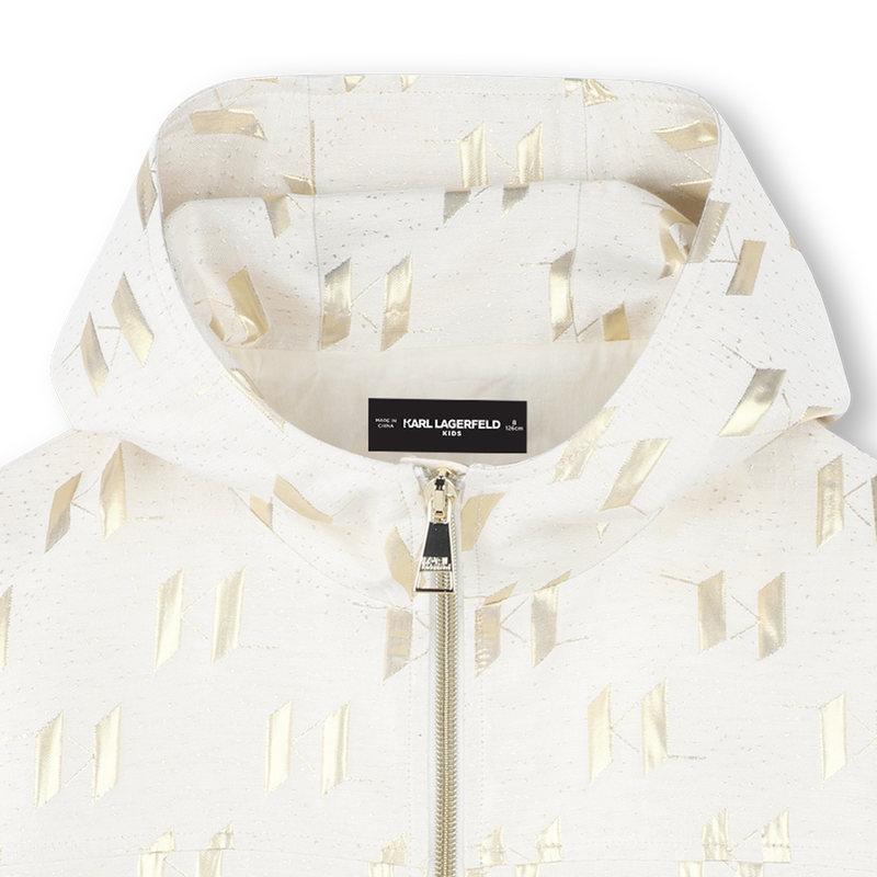 VEST MET KAP KARL LAGERFELD KIDS 
                        GIRL