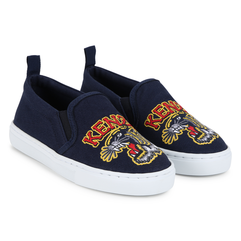 Schoenen met tijgerborduursel KENZO KIDS 
                        UNISEX