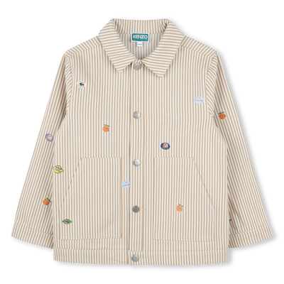 Gestreept jasje van katoen KENZO KIDS UNISEX