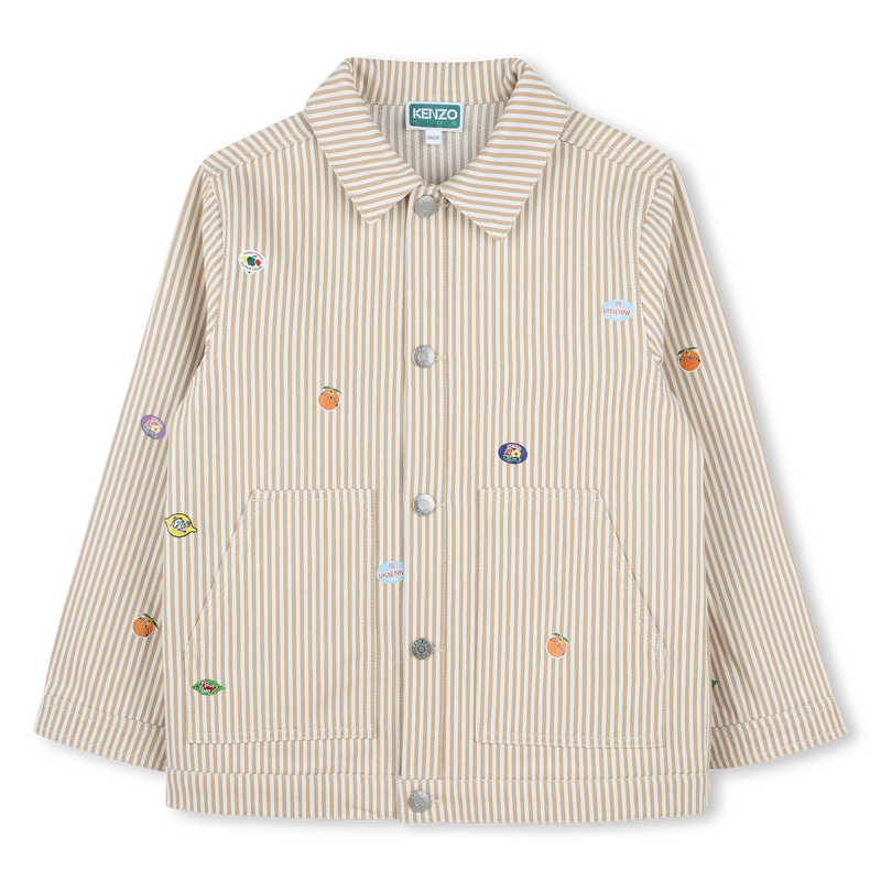 Gestreept jasje van katoen KENZO KIDS 
                        UNISEX