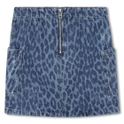 Denim rok met luipaardprint ZADIG VOLTAIRE 
                    GIRL