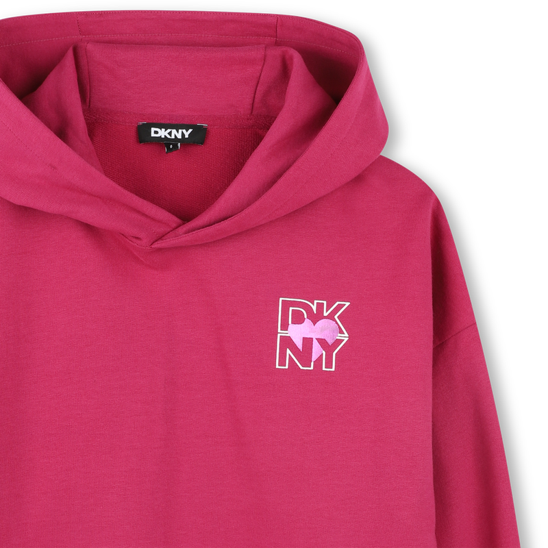 Sweatshirt met glansinkt DKNY 
                        GIRL