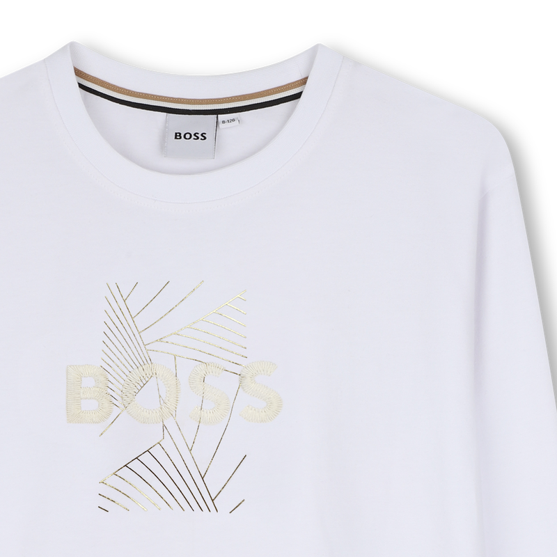 T-shirt met lange mouwen BOSS 
                        GIRL
