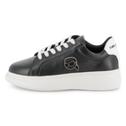 Sneakers met veters, ZWART, hi-res