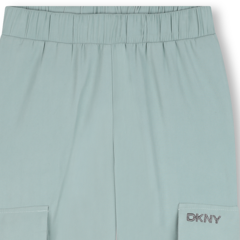 Soepele broek met wijde pijpen DKNY 
                        GIRL