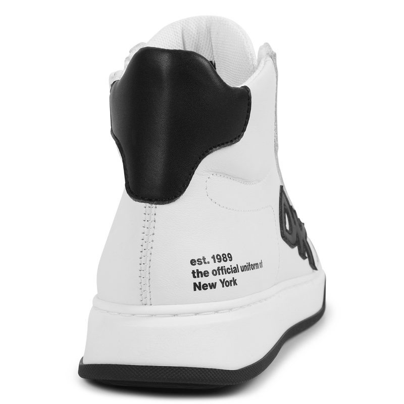 Lederen sneakers met veters DKNY 
                        UNISEX