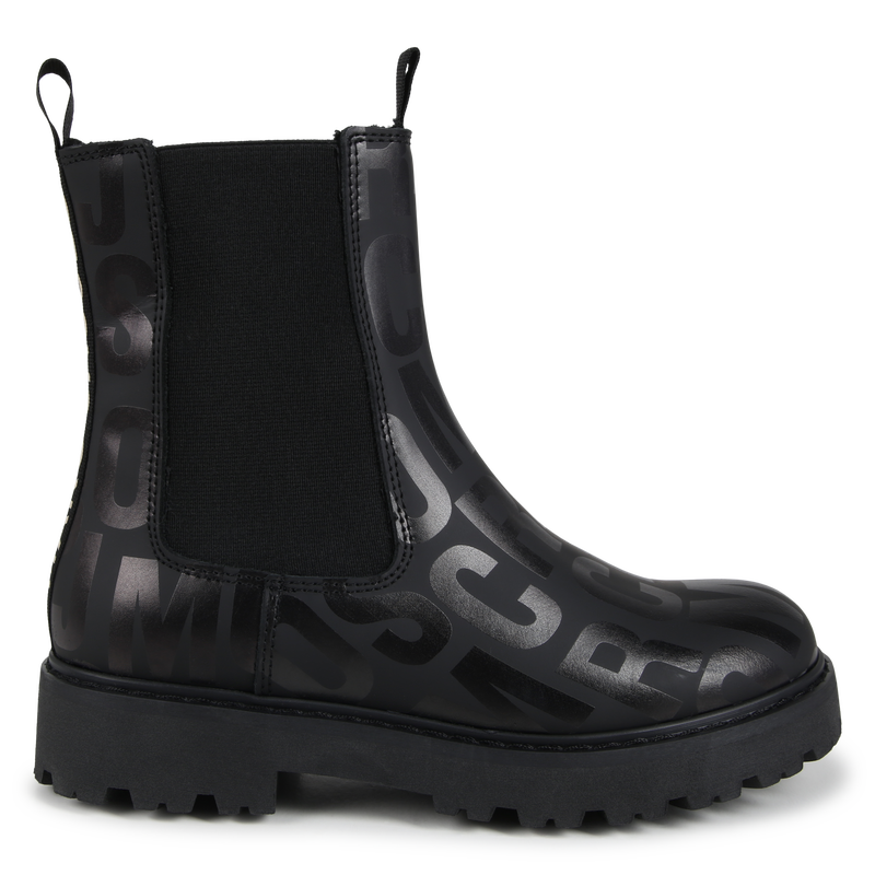 Gevoerde leren enkellaarsjes MARC JACOBS 
                        GIRL