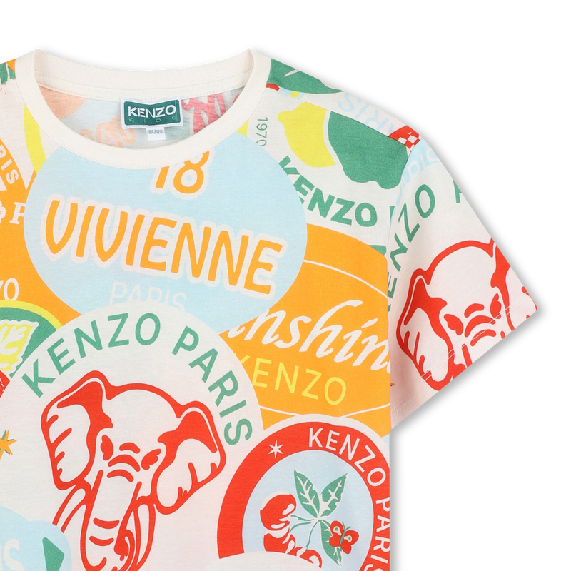 Katoenen T-shirt, korte mouwen KENZO KIDS 
                        BOY