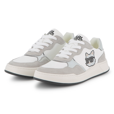 Lage sneakers met veters KARL LAGERFELD KIDS GIRL