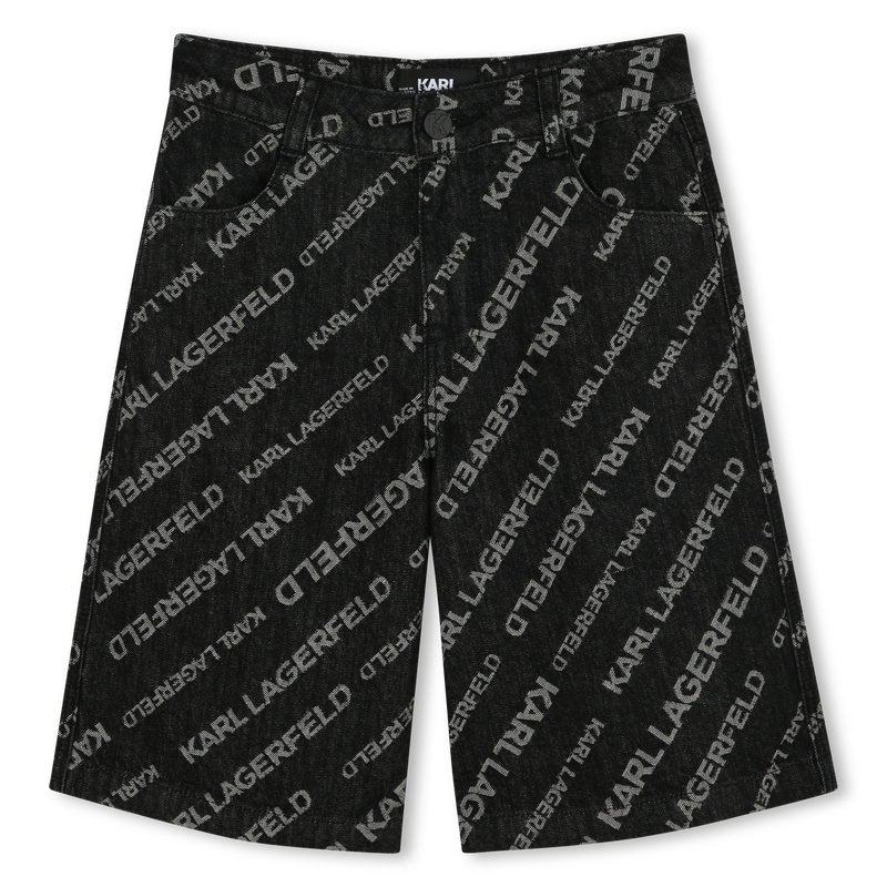Bermuda van jeansstof KARL LAGERFELD KIDS 
                        BOY