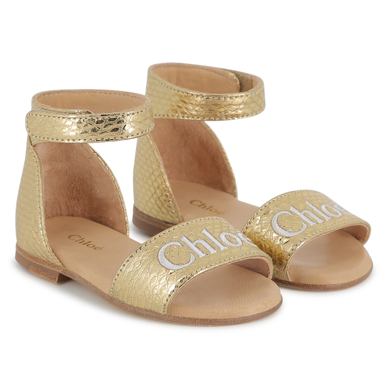 Sandalen met leren riempjes CHLOE 
                        GIRL