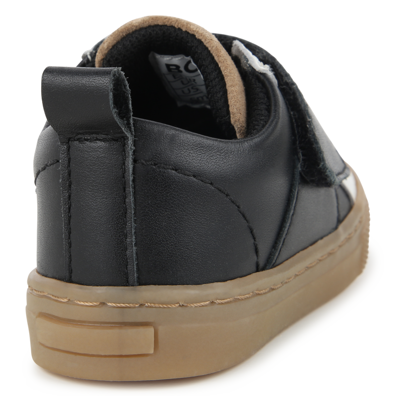 Leren sneakers met klittenband BOSS 
                        BOY