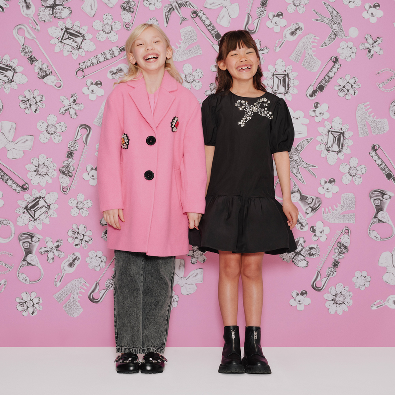 Erwtenlaag in wollen doek MARC JACOBS 
                        GIRL