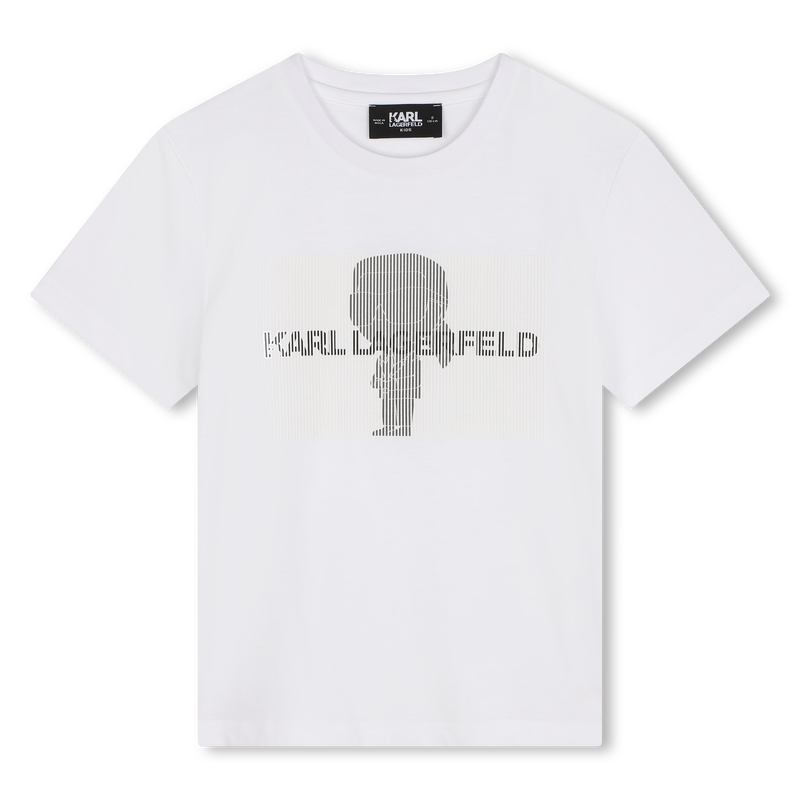 Katoenen T-shirt korte mouwen KARL LAGERFELD KIDS 
                        BOY