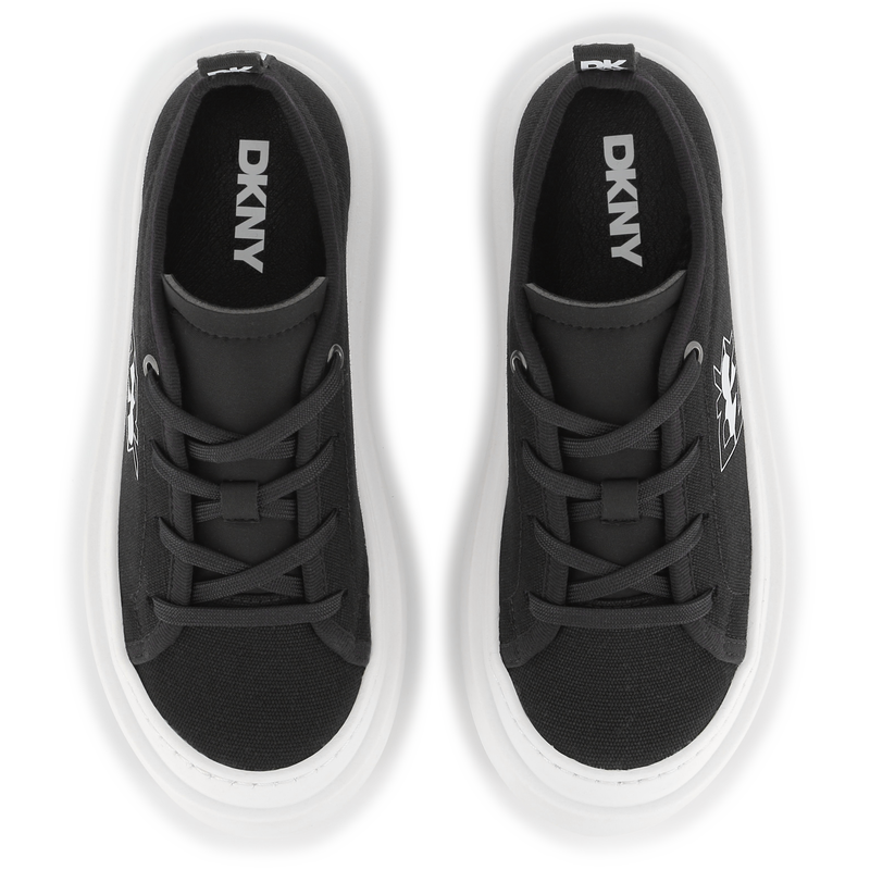 Canvas sneakers met veters DKNY 
                        GIRL