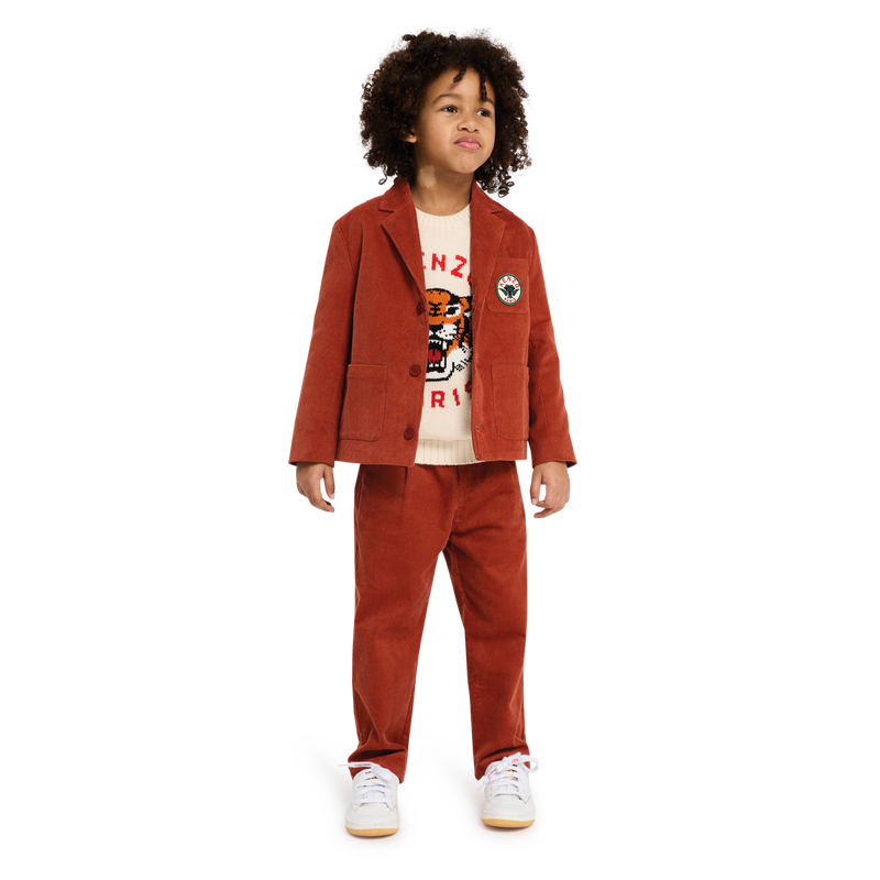 Kostuumjasje van velours KENZO KIDS 
                        BOY