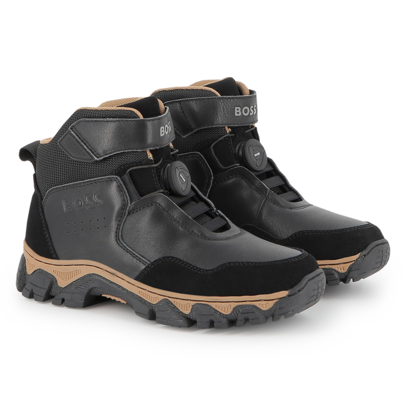 Enkellaars van gemengd materiaal BOSS 
                        BOY