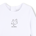Langarm jurk KARL LAGERFELD KIDS 
                    GIRL