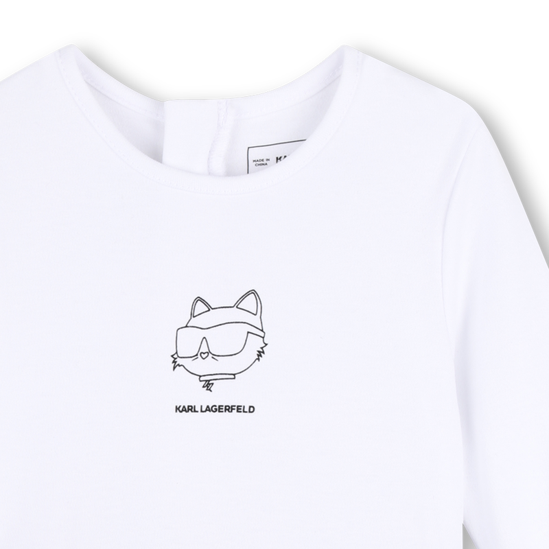 Langarm jurk KARL LAGERFELD KIDS 
                        GIRL